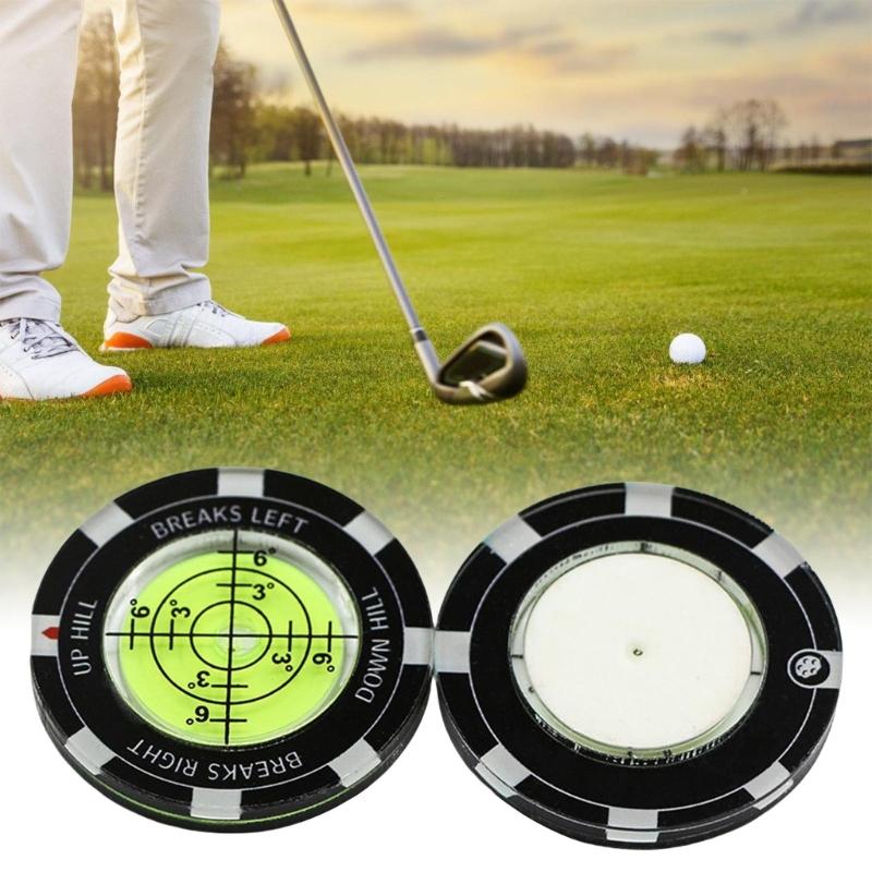 Bubble Levels Golfball Marker Golfs Putting Aid Round Bubble Levels High Precision Reader Golfs Accessory for Men Women