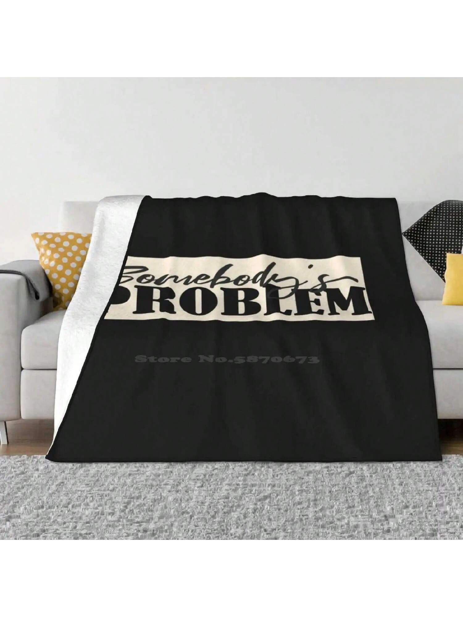 Somebody S Problem T-Shirt, Country Song Lover T-Shirt Creative Design Light Thin Soft Flannel Blanket Somebodys Problem S разноцветный