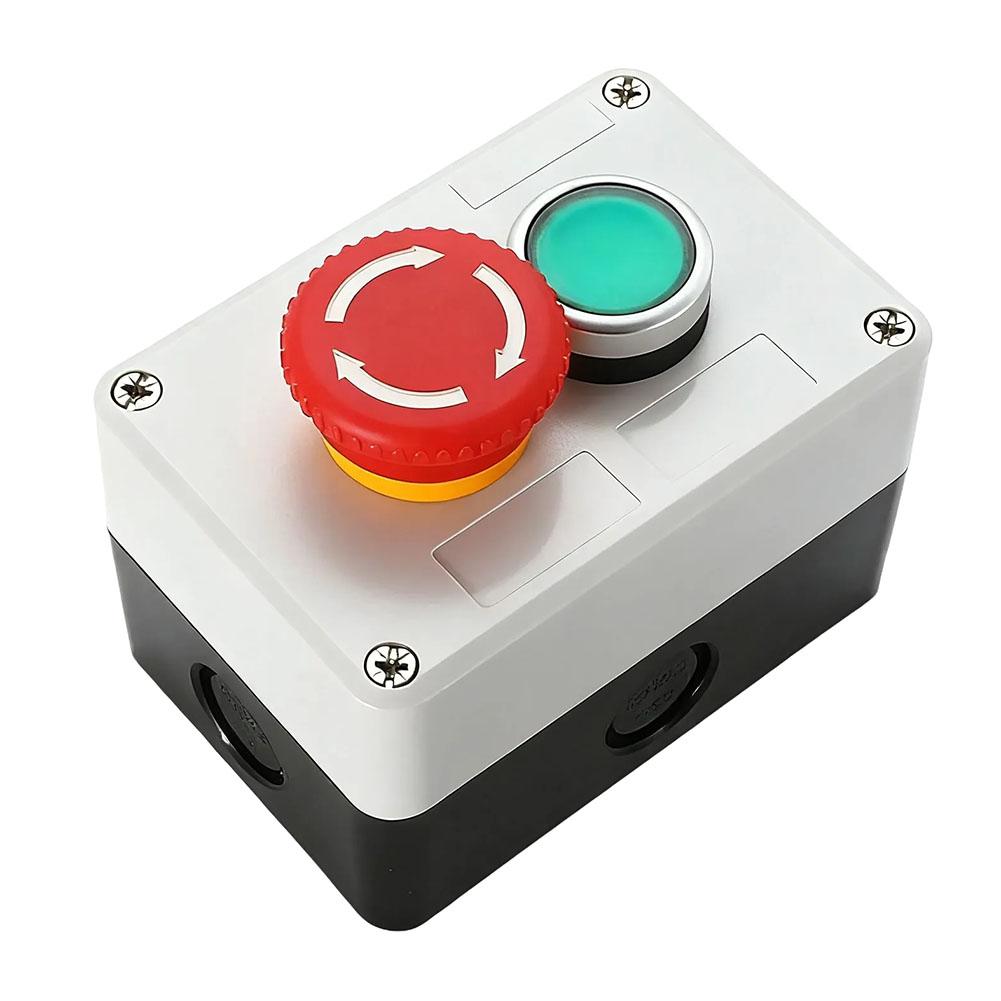 Button Switch Control Box with Waterproof Connector for Secure and For Durable Use in Outdoor and Industrial Settings