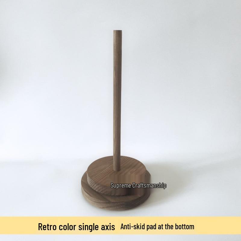 Detachable Solid Wood Yarn Winder: Portable, Lightweight Hand Knitting & Weaving Tool.
