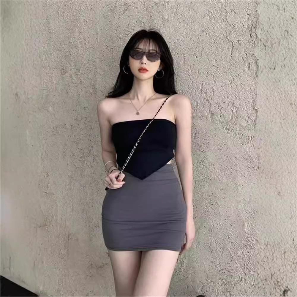 

Женская летняя облегающая юбка с высокой талией - Утягивающая, Большого размера, Защищающая от просвечивания, Суперкороткая Small серый