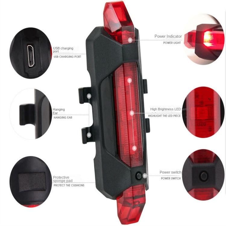 Set Lumini Bicicletă Lumină Față cu Lumină Spate USB LED Reîncărcabilă Impermeabilă Far Bicicletă Lumină Bicicletă Accesorii Bicicletă