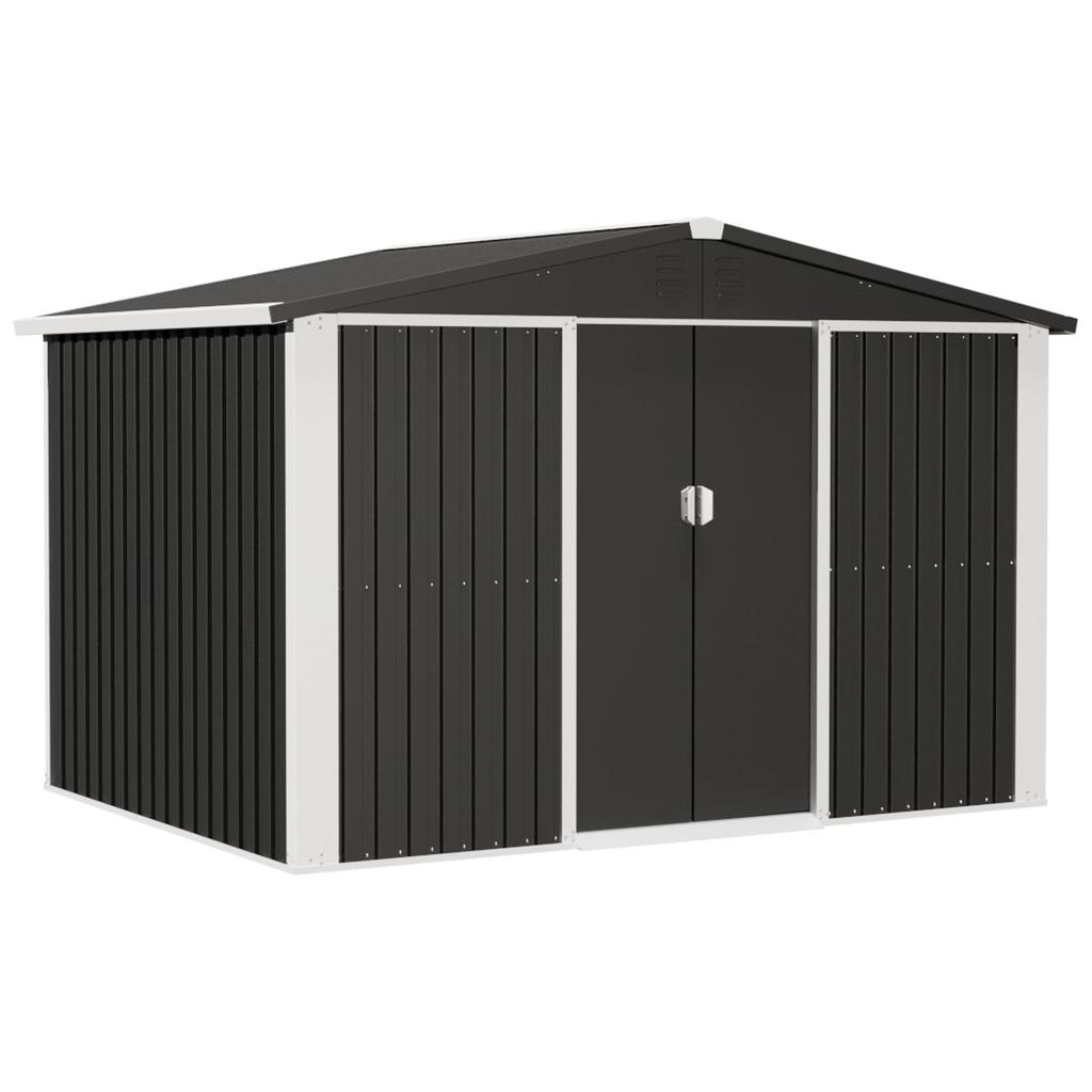 Rainproof Steel Storage Shed with Lock for Garden Tools and Sundries