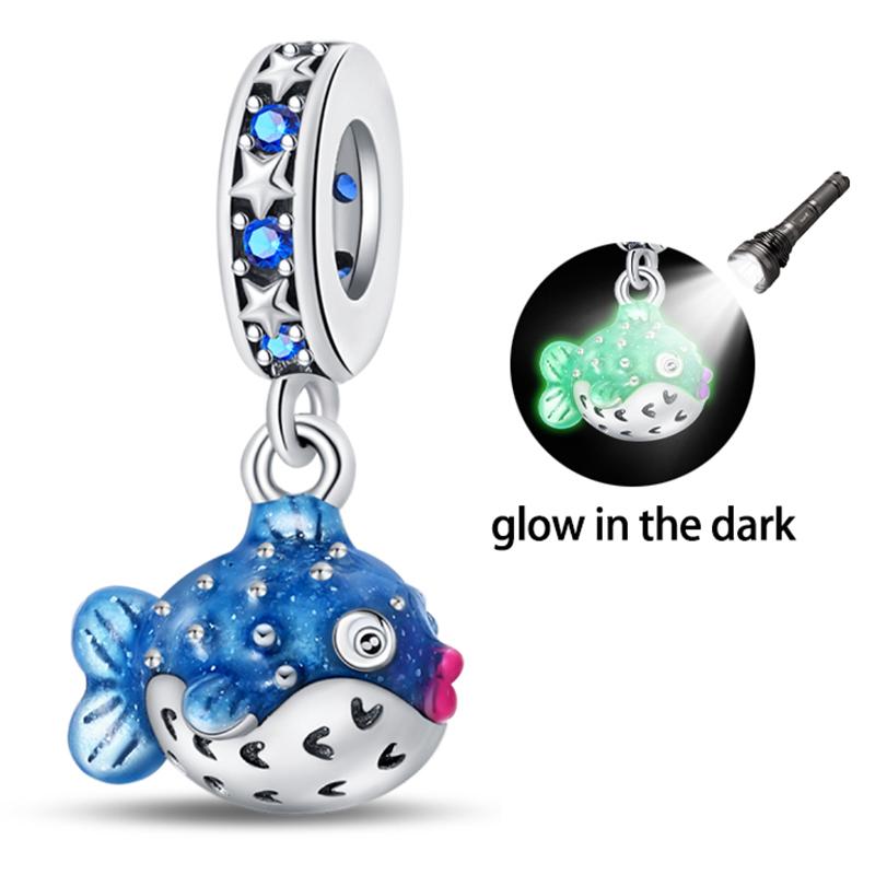 Fashion 925 Silver Summer Ocean World Series Sea Turtle Starfish Crab Octopus Charms Beads Fit 925 Bracelet DIY Jewelry