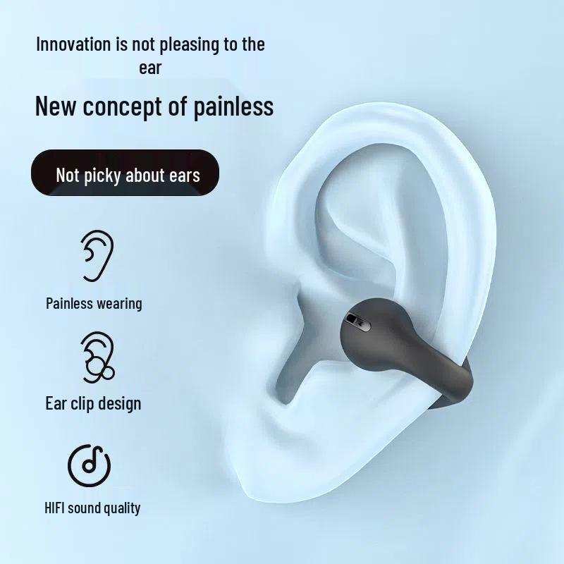 JX80 Cross-Border Bluetooth Air Conduction Binaural In-Ear Sports Headset - Mini, Comfortable, Wireless.