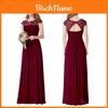 Elegante Abito Lungo in Pizzo da Donna per Balli e Feste Serale con Design Slim Fit