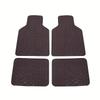4pcs Car Floor Mats Waterproof PU Leather Universal Car Mats, Simple Design For Men And Women, Car Interior Accessories