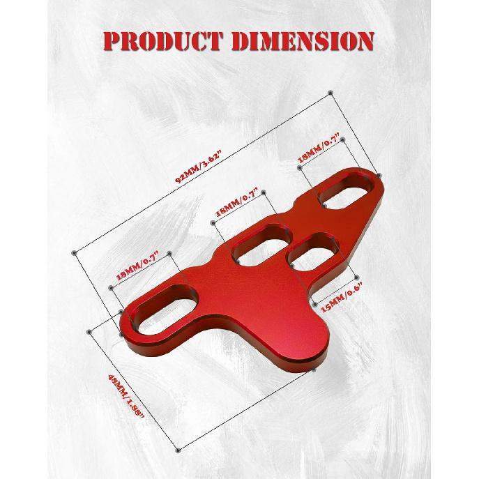 Oil Pump Alignment Tool Kit, Billet Aluminum Cam Swap Guiding Tool for Gen V LT1 LT4 LT5 L83 L86 L87 Engines (Red)