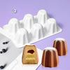6 Cavity Heat Temperature Resistant Silicone Molds Nonstick and Flexible Baking Tool Suitable for Dessert and Snacks