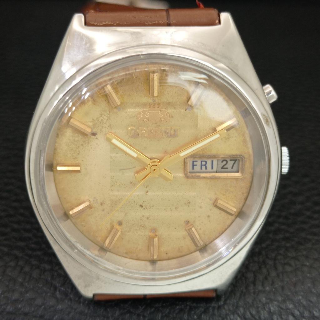 AUTOMATIC 46941 VINTAGE ORIENT JAPAN MENS ORIGINAL DIAL WATCH A704963-1