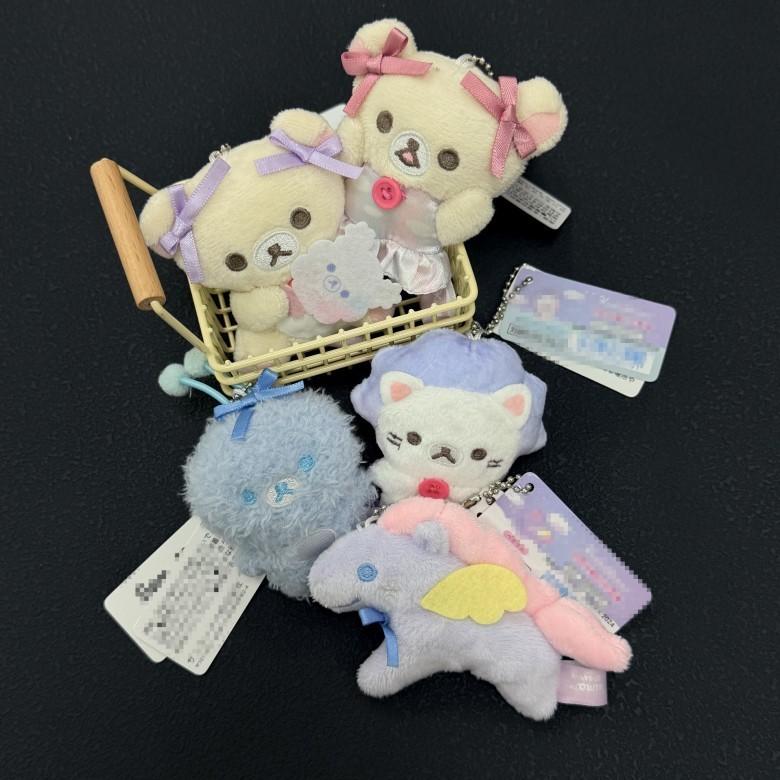 Cotton Cartoon Rilakkuma Plush Accessory Keychain For Room Decor And Collection