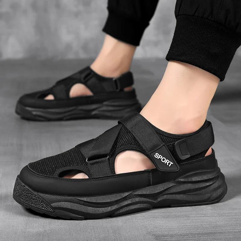 Man's Leather Sandal for Men New 2024 Sandals Summer Men's Slippers Designer Men's Shoes Original Brands Shoes Trend Trending