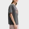 New FILA X MAISON KITSUNE ORIGINALE T Shirt Women's Silent Phantom Gray F11W529122F-DY