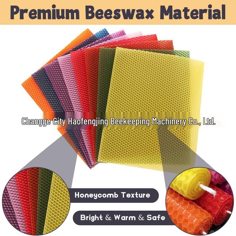 20x25cm Beeswax Sheets for DIY Hand-Rolled Candles, Natural Home Decoration, Party Supplies, 8 Colors, 3 Sheets Each