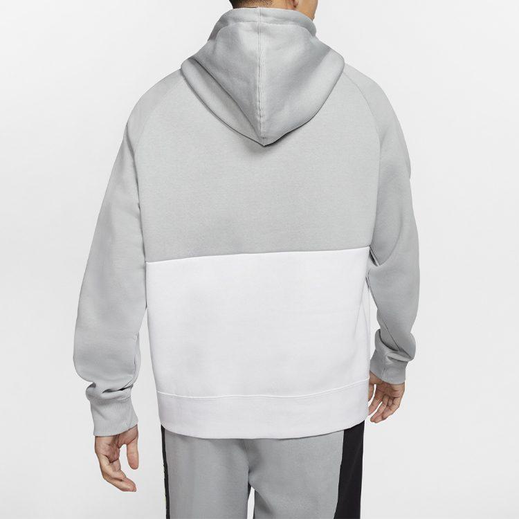 Nike Sweatshirts Homme Gris Fumée Clair à Capuche Modéré Regular CJ4825-077