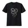 Yk Snake Skeleton T Shirt Retro Gothic Grunge Skull S Dark ArT Heavy Cotton For Her Him Vintage Washed Stylish Casual