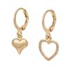 Gold Plated Hoop Earrings For Women Hypoallergenic Dainty Gold Heart Huggie Drop Dangle Earrings Jewelry Gift