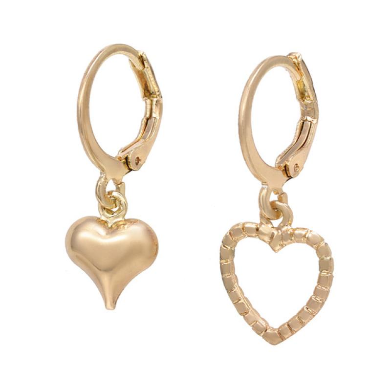 Gold Plated Hoop Earrings For Women Hypoallergenic Dainty Gold Heart Huggie Drop Dangle Earrings Jewelry Gift