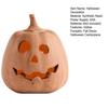 Hollow Pumpkin Ornament Halloween Jack O' Lantern Fall Decor Farmhouse Table Centerpiece for Home Festival Porch Mantel Room Decoration