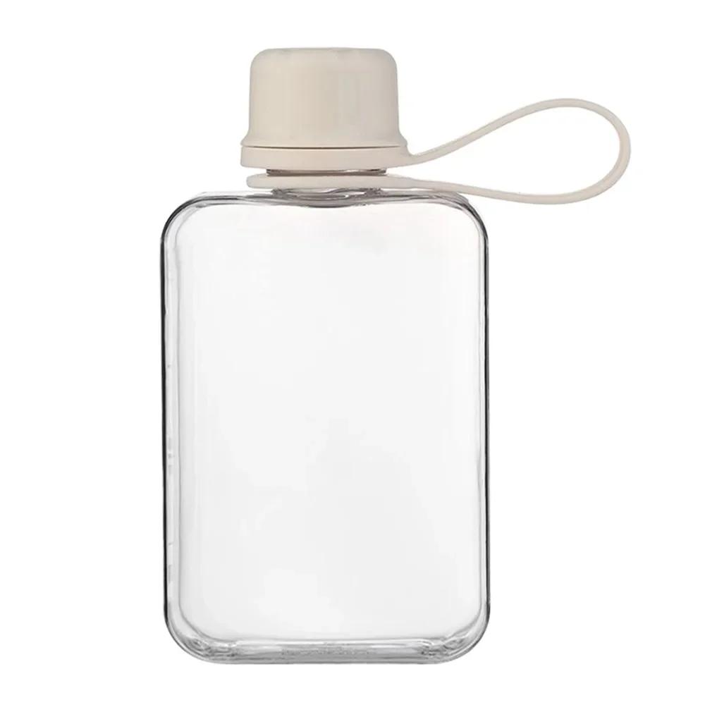 New 240ml/320ml Water Bottle Multicolor Rectangle Sports Kettle Plastic Clear Transparent Fruit Tea Cup Kettle Outdoor Sport