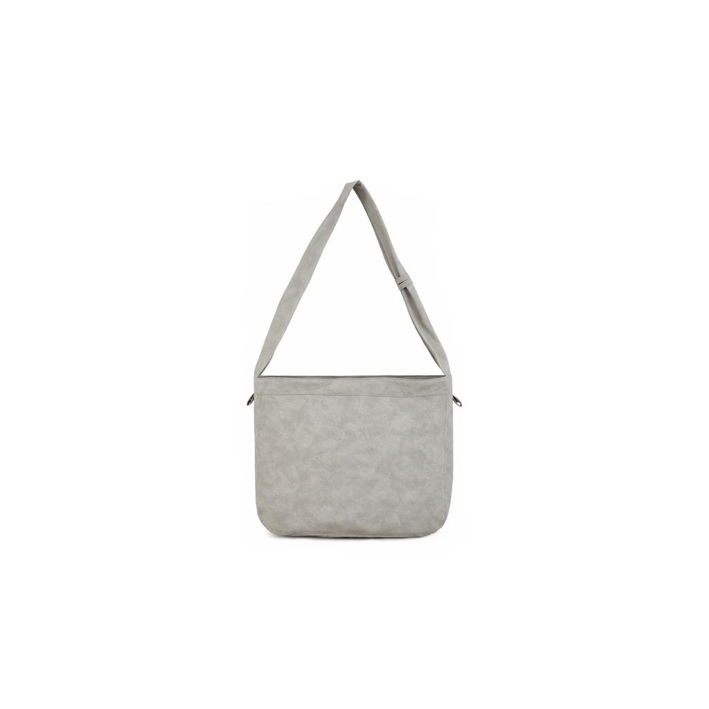 New Reebok Polyurethane Shoulder Bag, Crossbody Bag, Hobo Bag Regular Unisex Light Gray/Dark Gray RB240080M