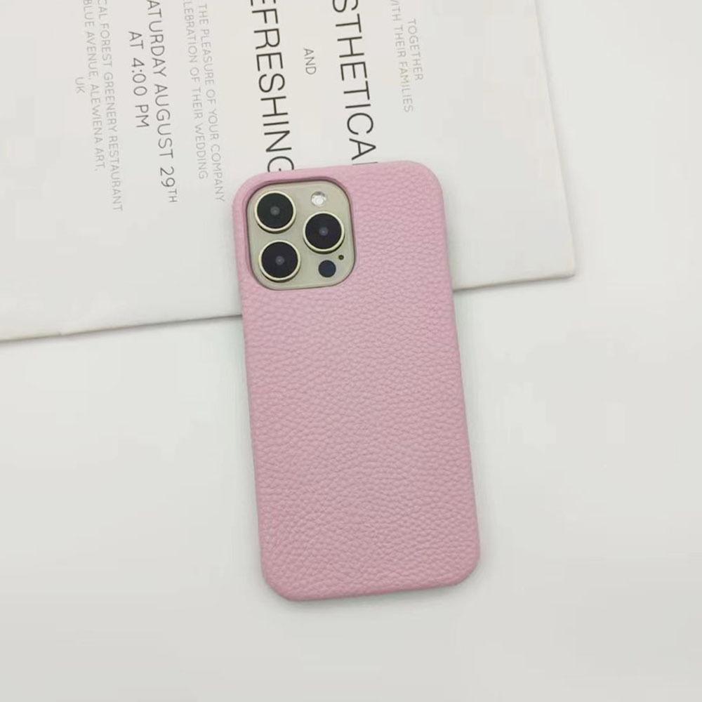 The new lychee pattern is suitable for 15/17 Apple mobile phone case, half pack of 16pro/16promax mobile phone case.