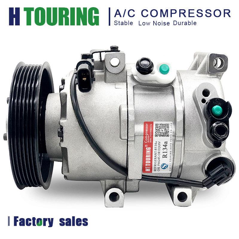 A/C AC Compressor DVE12 for Hyundai ACCENT IV Saloon RB KIA RIO III UB CVVT 1E39E14100 1E39E-14100 1M2920456 3F1310594