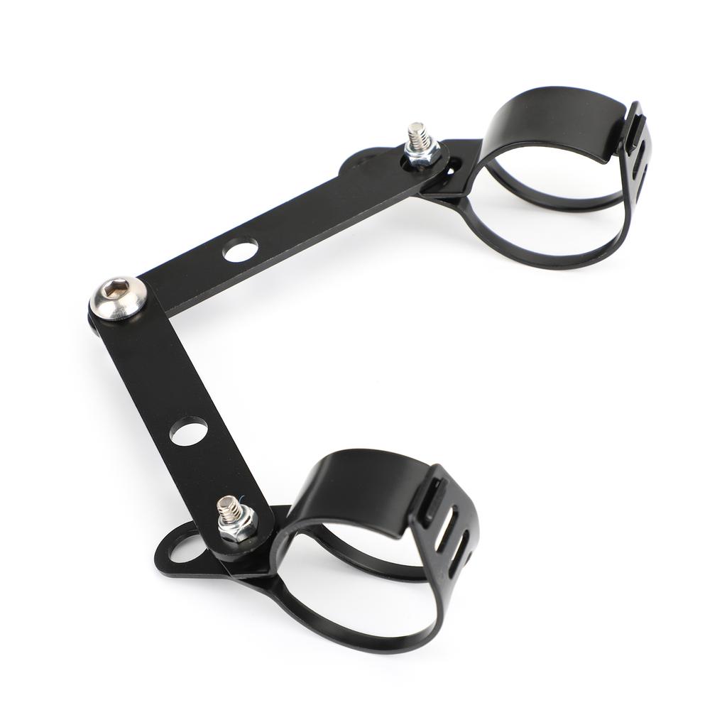 41mm-51mm Fork Black Headlight Mount Bracket Motorcycle Head Lamp Holder Adapter