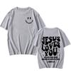 Jesus Loves You Oversized T-Shirt Men Women We Love Each Other Loose Letter Printed Tees Trendy Casual Cotton Aesthetic Tops