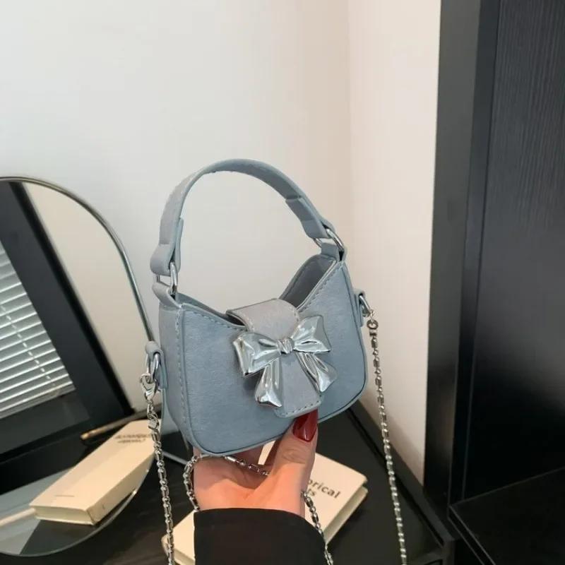 Lässige Umhängetasche mit Innenfach für Damen Weiche Kette Reißverschluss PU Hohe Qualität Uni