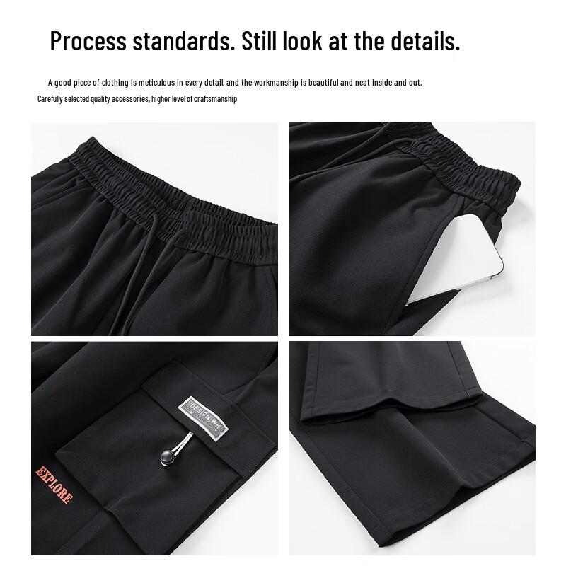 VUUG Men's American Cleanfit Wide-leg Cargo Pants