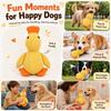 Dog Plush Toy Yellow Duck Molar Chew Toy Bite Resistant Puppy Self Play Relieve Boredom Interactive Pet Toy for Small Dogs