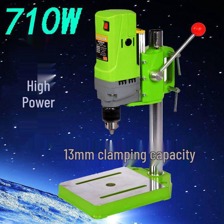 Compact Multi-Functional Precision Bench Drill for Woodworking and Crafts