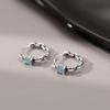 Fangtang Earrings Blue Diamond Chain Vintage Earrings