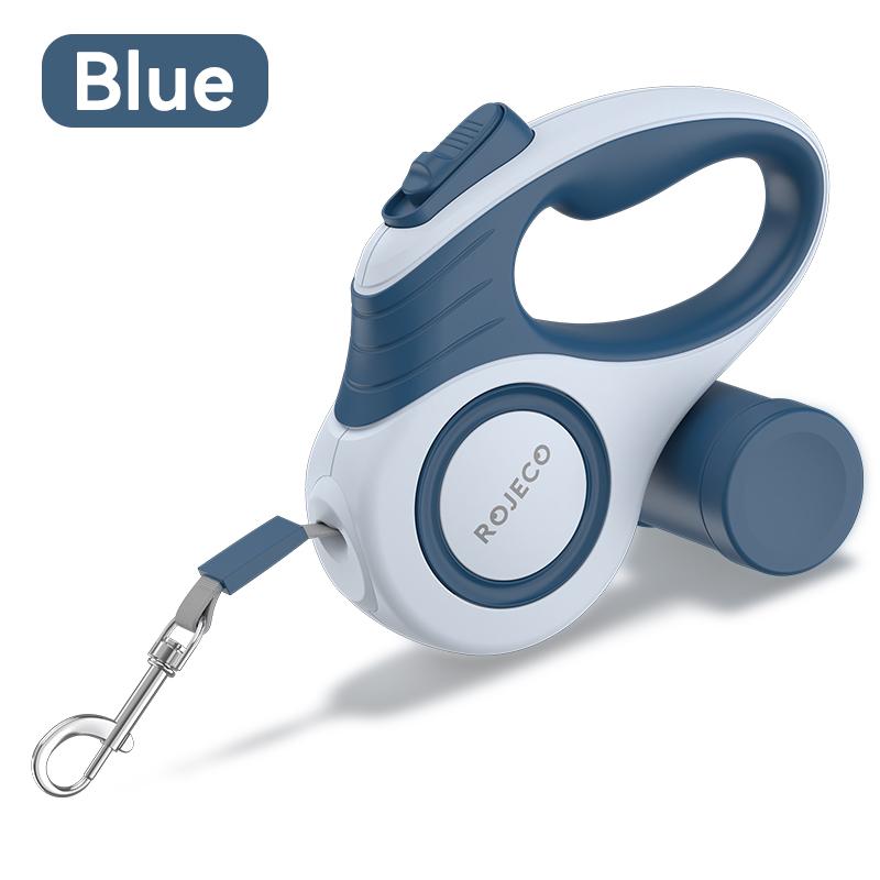 

ROJECO 3M/5M Автоматичний висувний повідець для собак Подовжувана мотузка Повідець для вигулу Маленьких Великих Собак Рулетковий повідець Аксесуар для собак 3M синій