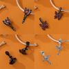 Original Black Butterfly Pendant Copper Skull Glowing Pumpkin Red Ghost Hat Beads Fit Bracelet Women Jewelry Fine Gift Diy