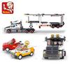 Non-Toxic 638Pcs Sluban 0339 Transport Vehicle Bus Building Blocks Set Technic City Bricks Children Diy Educational Toys Birthdays Gifts