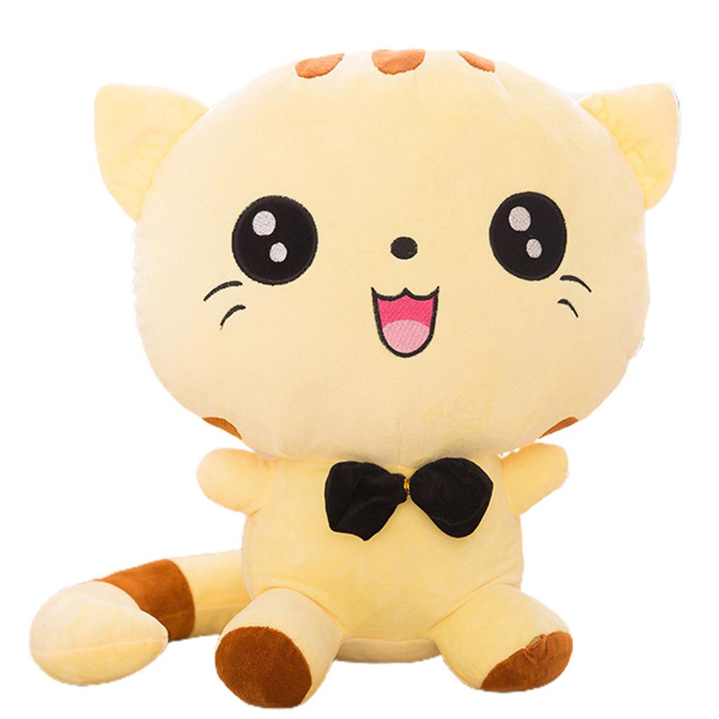 Adorable Cartoon Cat Shape Stuffed Plush Doll Soft Plush Toy Sofa Car Decorative Ornament Birthday Gift