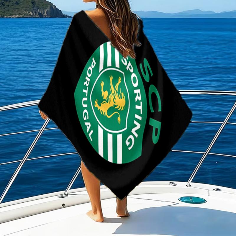 Sporting Cp Wappen Emblem Mikrofaser Strandtuch, Leicht Und Schnelltrocknend, für Sommerreisen, Strand-Essential, Schwimmbad Outdoor
