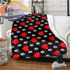Love-miss You-gift for Girlfriend Fluffy Blanket Flannel Warmth Soft Plush Sofa I Love You Heart Pattern Blanket Tourist