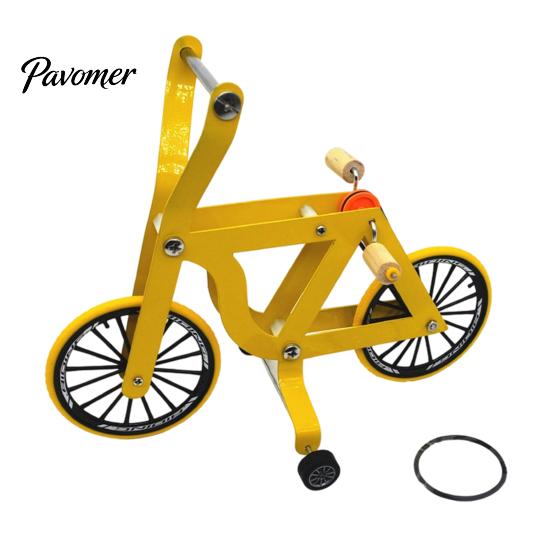 Bird Intelligence Toy Training Bike Toy, Interactive Bicycle Exercise Enrichment Parrot Equipment Educational for Lovebird Conures Parakeet Cockatiel
