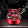 Energie solară Odorizant pentru aromaterapie pentru mașină cu inel dublu Ornament de decorare pentru tabloul de bord rotativ Difuzor auto de mediu Parfum
