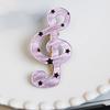 2 Piece Lovely Star Dot Music Symbol Hair Clip Safe Acrylic Hair Decorations Barrettes Present For Kids Adults