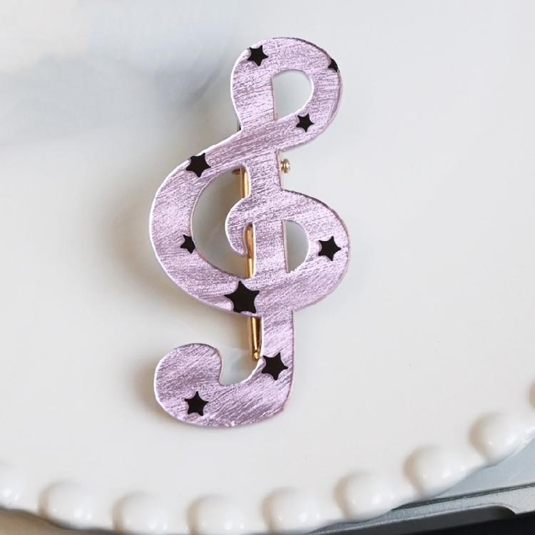 2 Piece Lovely Star Dot Music Symbol Hair Clip Safe Acrylic Hair Decorations Barrettes Present For Kids Adults