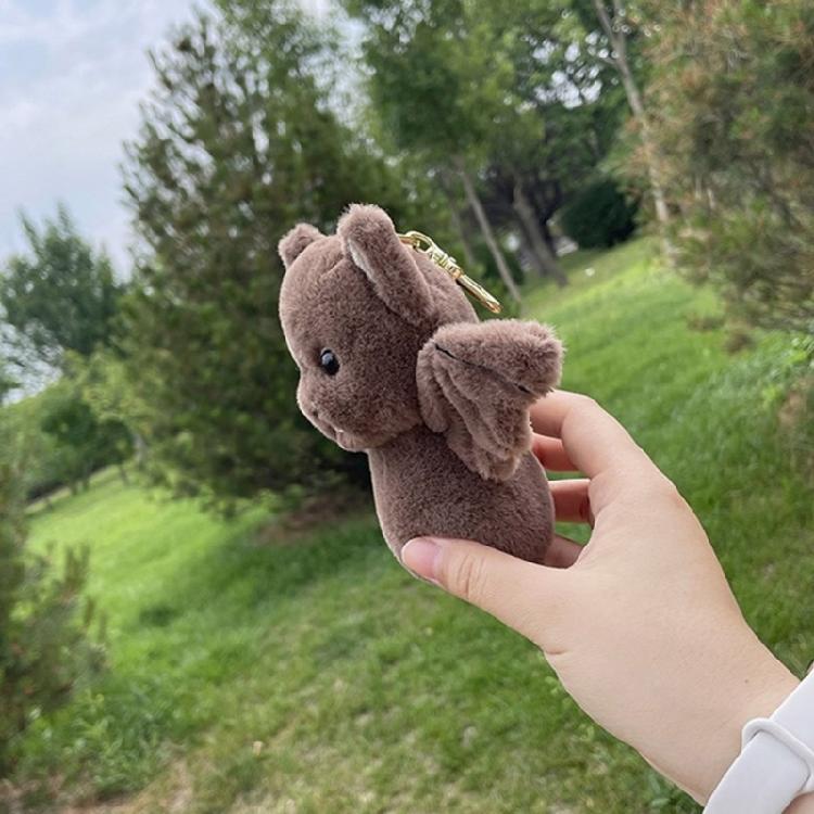 Multifunktionaler Fledermaus-Form Plüsch-Anhänger für Schlüssel und Taschen Stofftier-Anhänger Schlüsselanhänger Kreatives Halloween-Accessoire