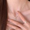 Cool Silver Flower Beaded Necklace, Simple and Versatile Fashion Collarbone Chain, Spring and Summer High-end Sweet Neck Chain
