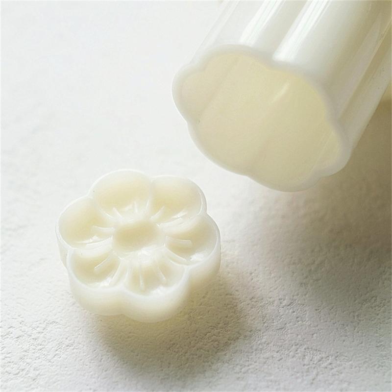 Delicate Flowers shaped Mooncakes Mold Traditional Flowers Mooncakes Making Stamps Mold Delicate Treat Baking Embosser