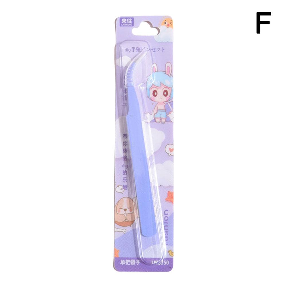 1/5PCS Nail Art Decor Eyelashes Tweezers Tweezer Scrapbook Sticker Tapes Picking Stainless Clips DIY False Eyelashes Tools