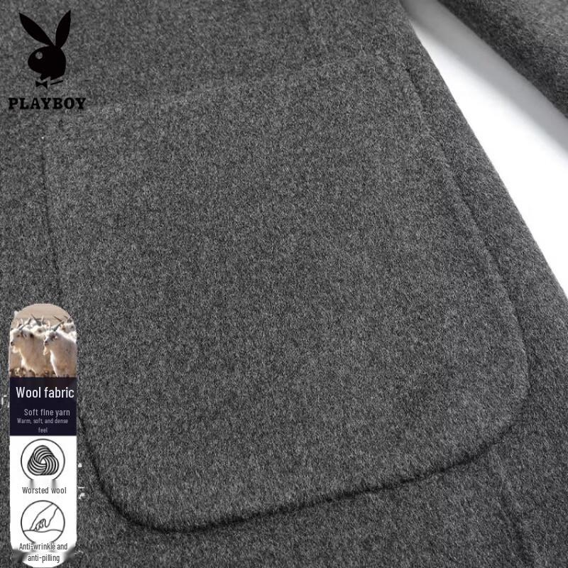 PLAYBOY Men's Wool-Blend Business Casual Jacket