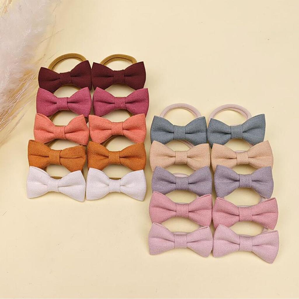 OuJyO Hair Ties for Baby Hair Soft Rubber for Mini Hair Hair Ties Ribbon Cute Hair Colorful Set of Kindergarten Hair Hair First Kindergarten